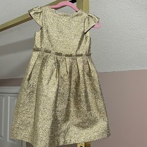 Beautiful gold dress worn once for Christmas pictures